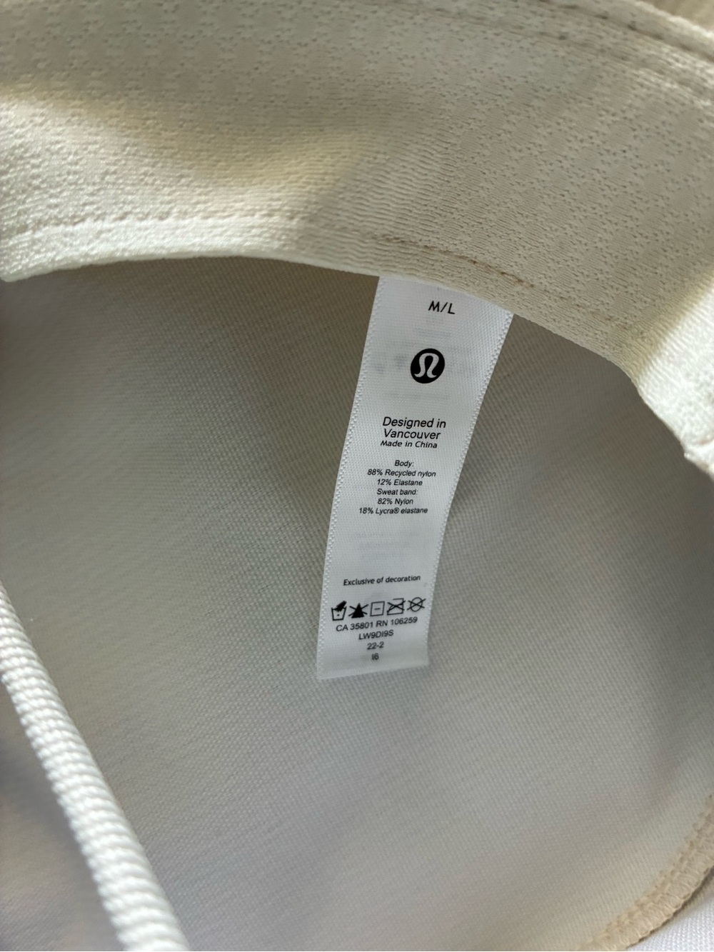 lululemon athletica Cream Bucket Hat with Chin Cords - Picture 9 of 9